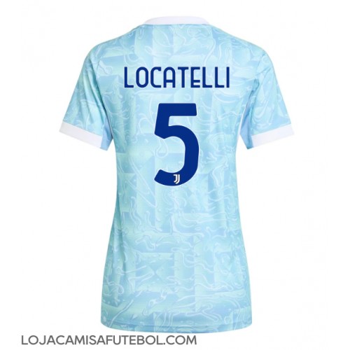 Camisa de Futebol Juventus Manuel Locatelli #5 Equipamento Secundário Mulheres 2025-26 Manga Curta
